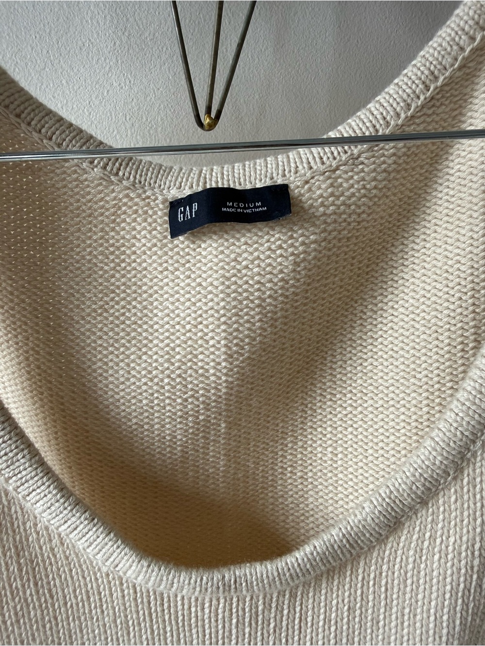 GAP Cream Ribbed Knit Tank - Picture 3 of 4